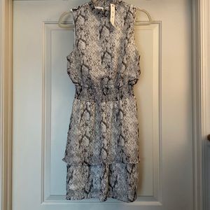 She + Sky Snakeskin Dress. Size Medium.
